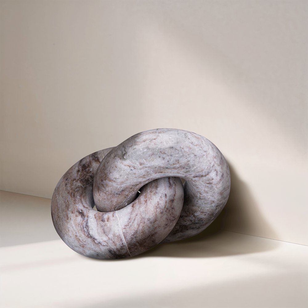 Knot Brown Marble Decorative Knot. Picture 4