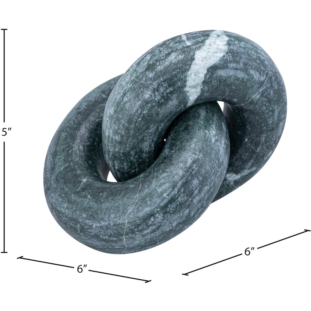 Knot Green Marble Decorative Knot. Picture 5