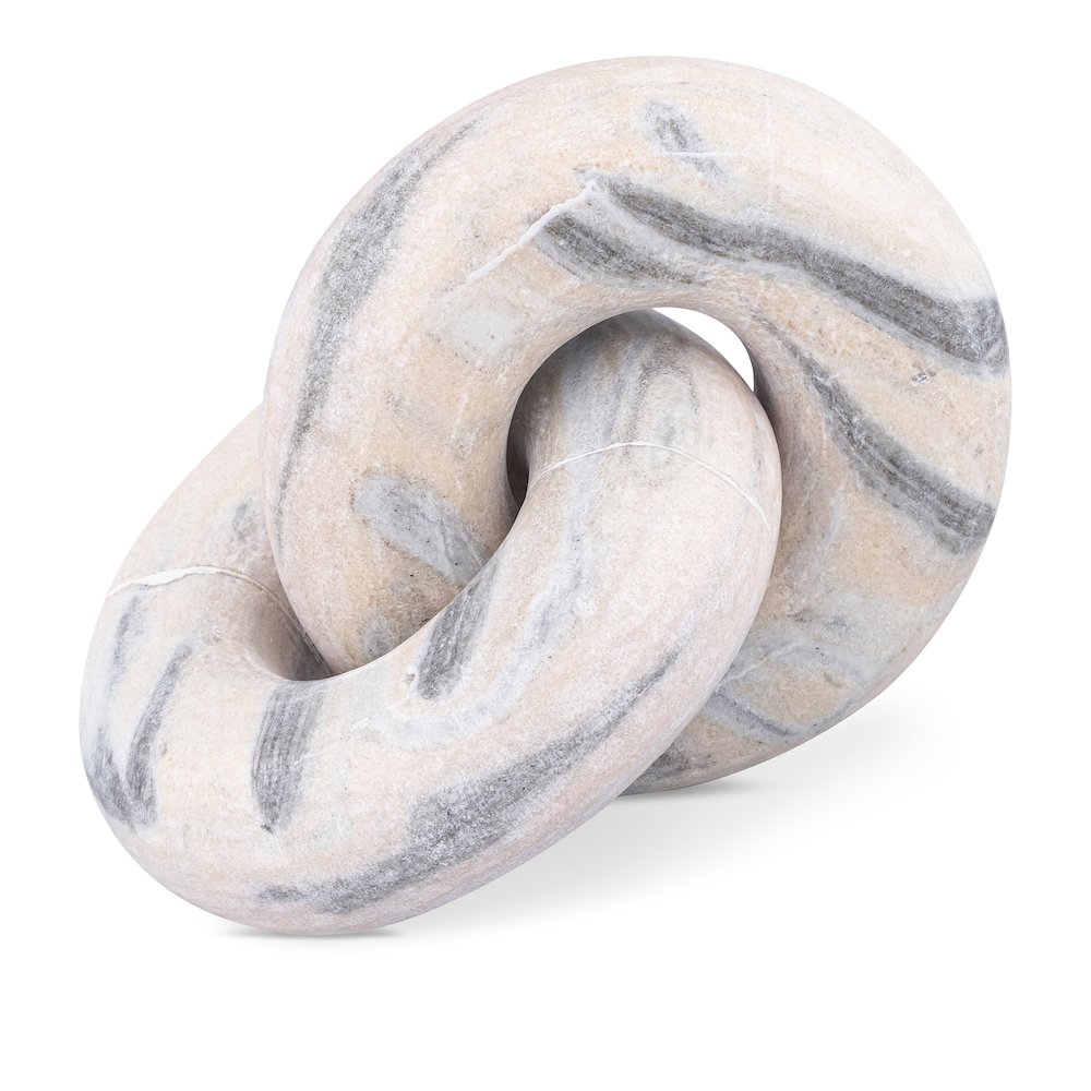 Knot Pink Marble Decorative Knot. Picture 1