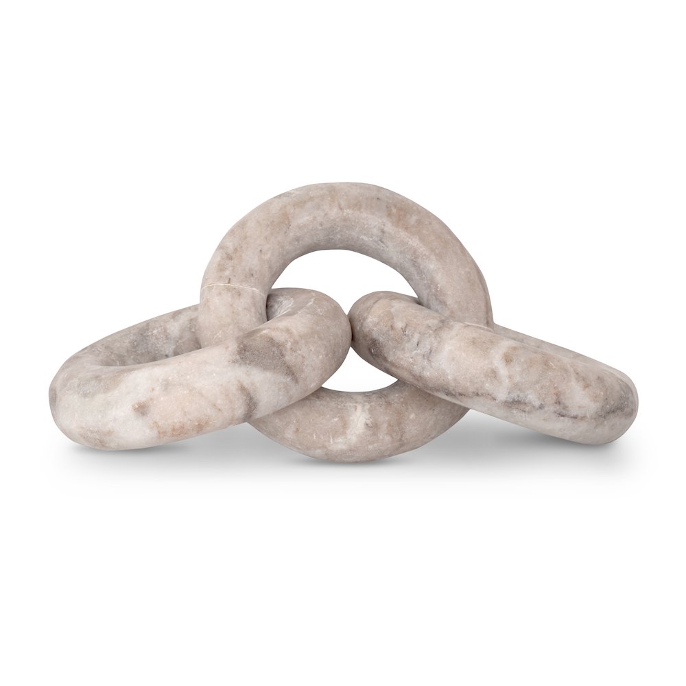 Rings Brown Marble Decorative Chain Links. Picture 1