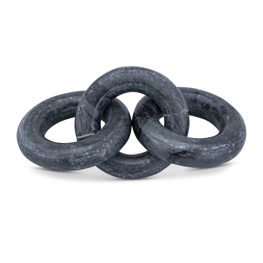 Rings Green Marble Decorative Chain Links. Picture 1