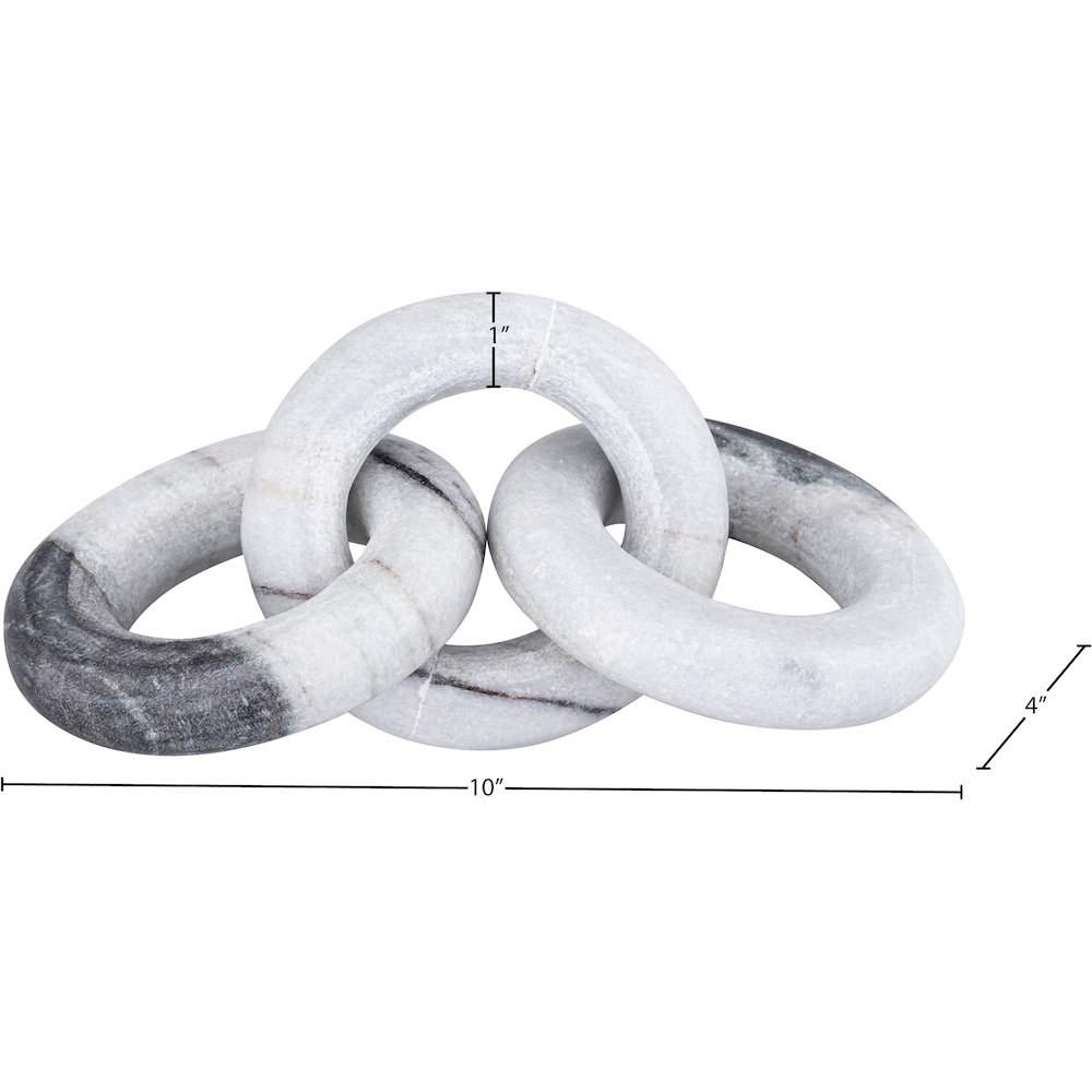 Rings Panda Marble Decorative Chain Links. Picture 5