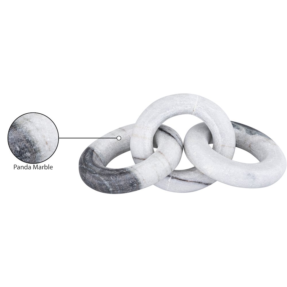 Rings Panda Marble Decorative Chain Links. Picture 3