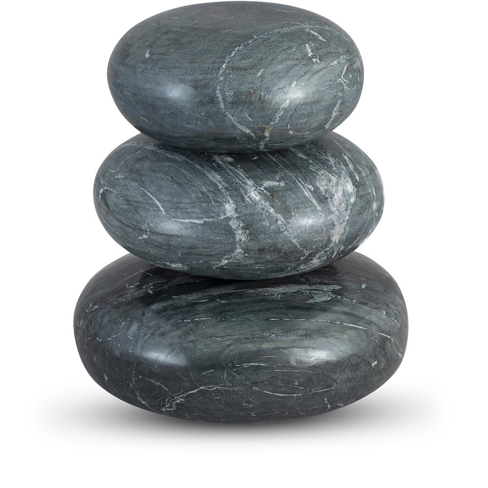 Pumpkin Black Marble 3pc. Decorative Object. Picture 1