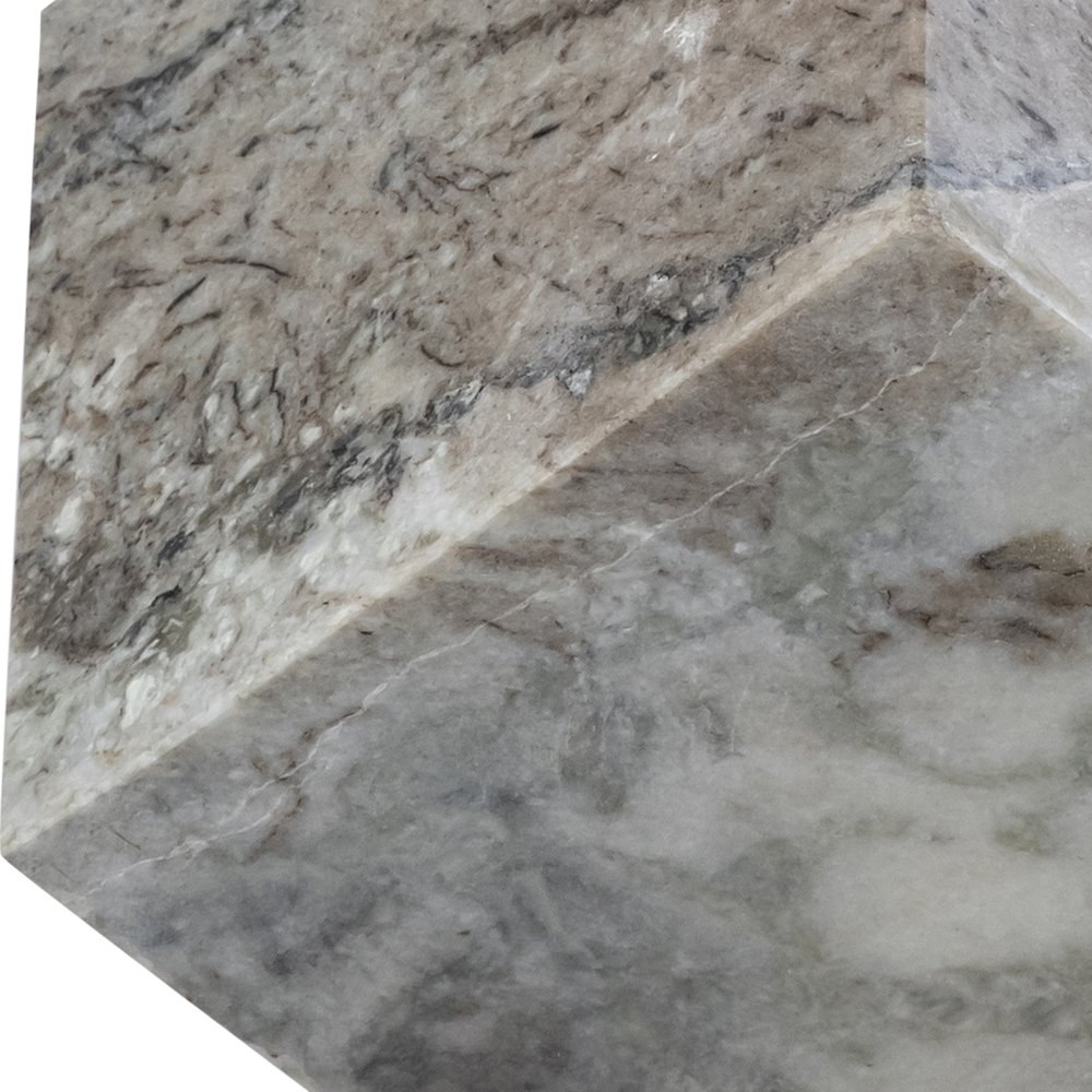 Block Brown Marble Decorative Cube. Picture 2