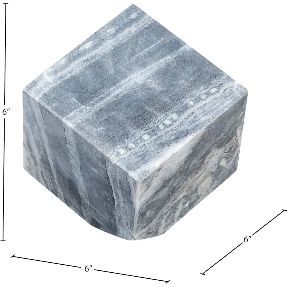 Block Panda Marble Decorative Cube. Picture 5