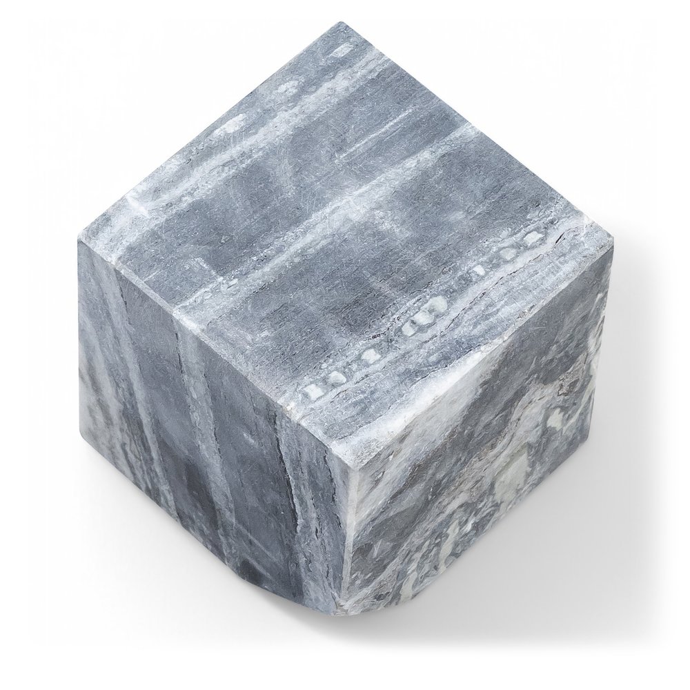 Block Panda Marble Decorative Cube. Picture 1