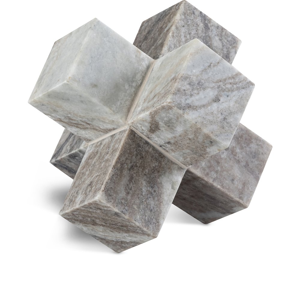 Jack Brown Marble Decorative Jack Object. Picture 1