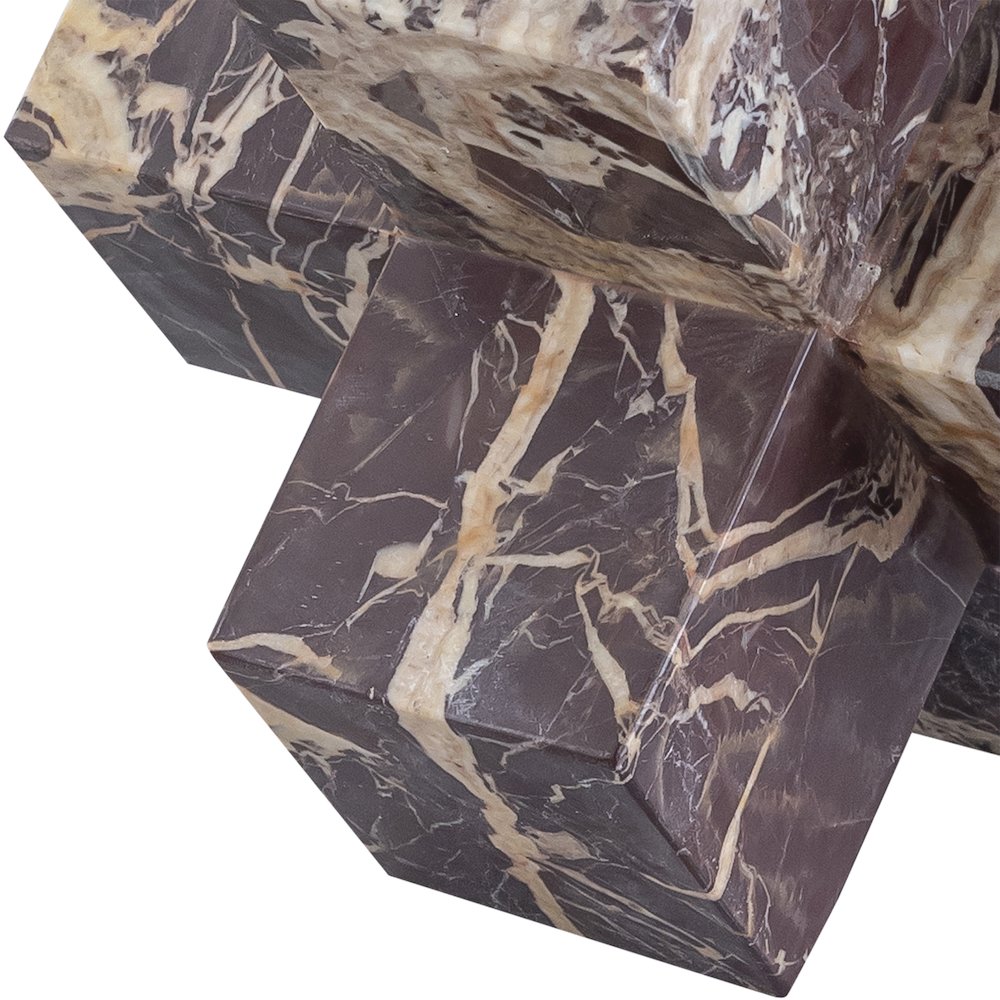 Jack Cherry Marble Decorative Jack Object. Picture 2