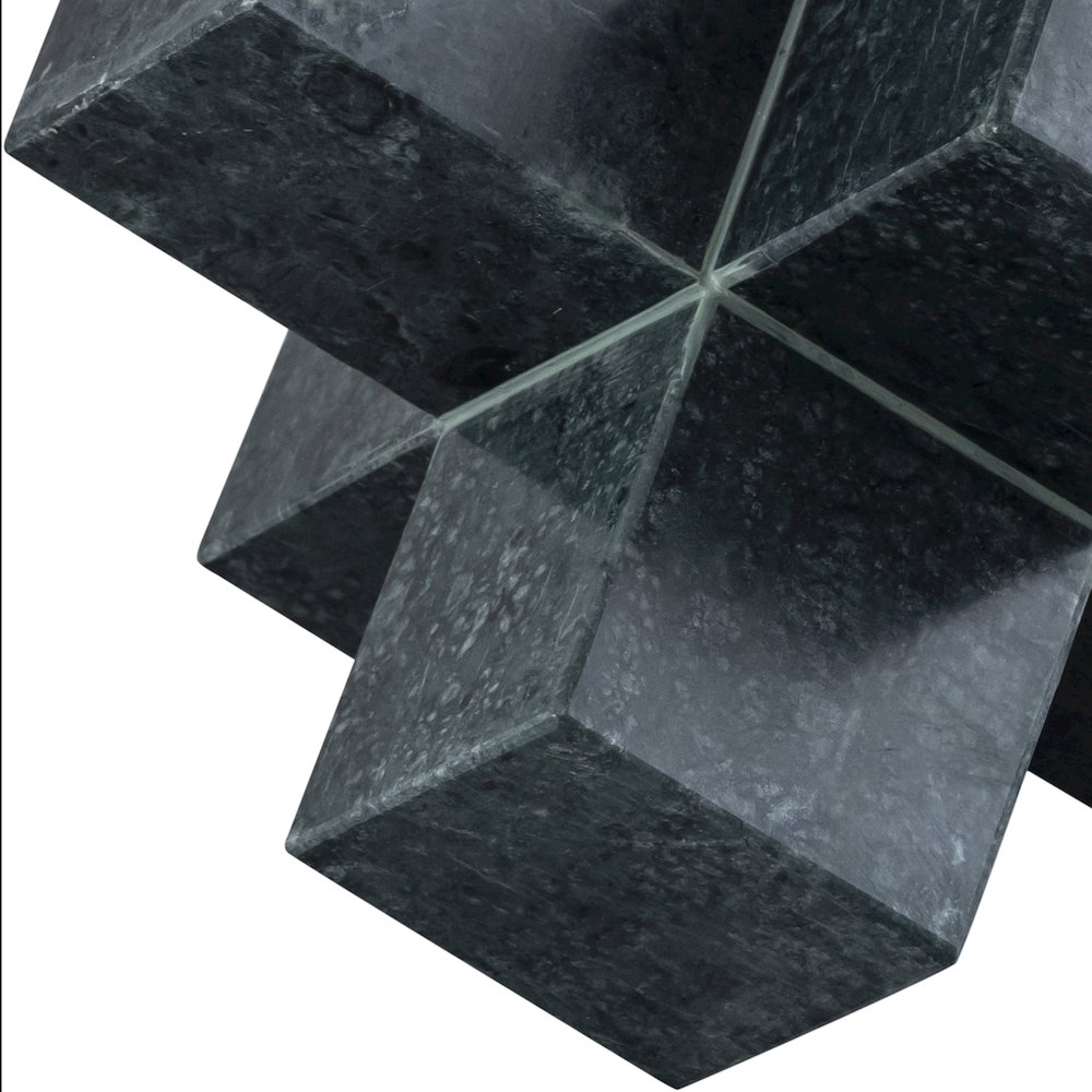 Jack Green Marble Decorative Jack Object. Picture 2