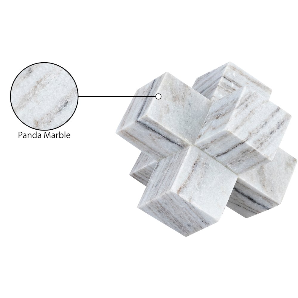 Jack Panda Marble Decorative Jack Object. Picture 3