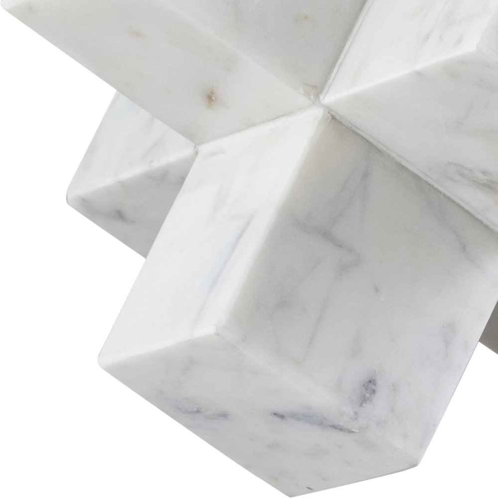 Jack White Marble Decorative Jack Object. Picture 2