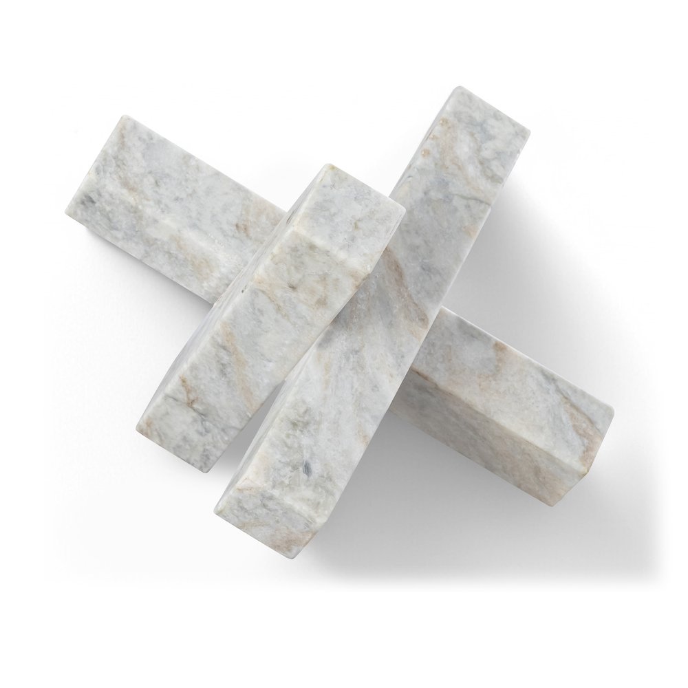 Stix Brown Marble Decorative Object. Picture 1