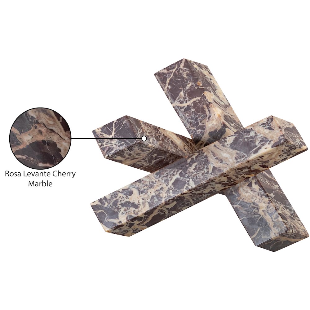 Stix Cherry Marble Decorative Object. Picture 3