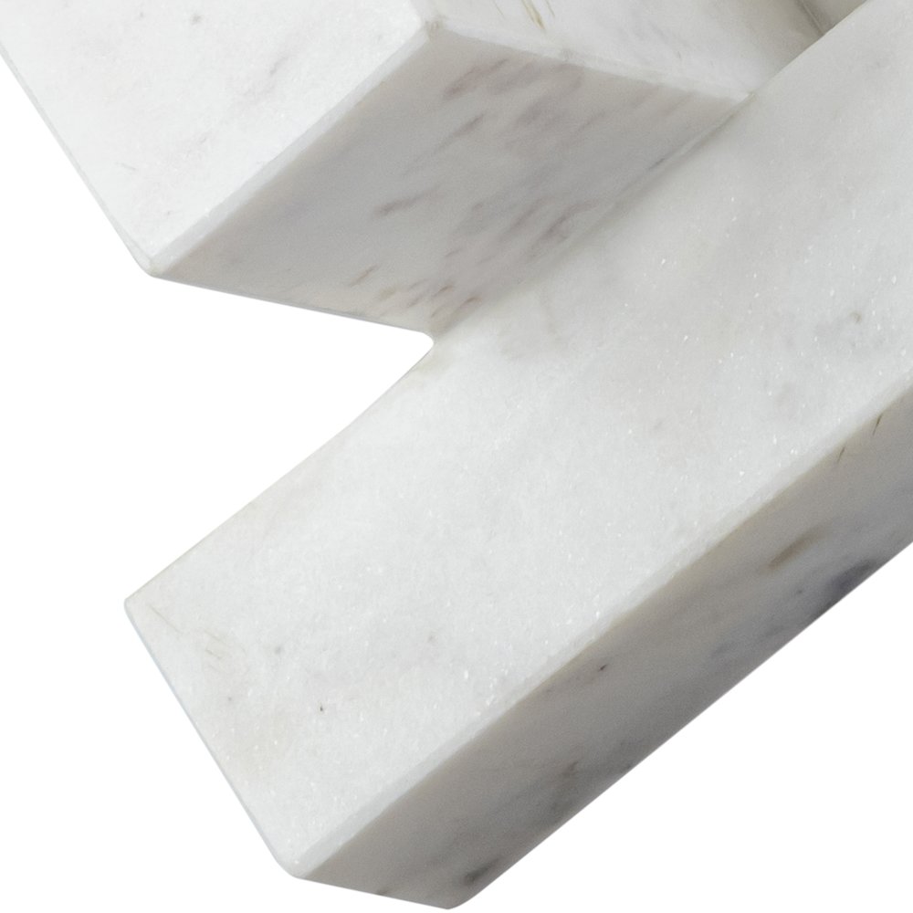 Stix White Marble Decorative Object. Picture 2