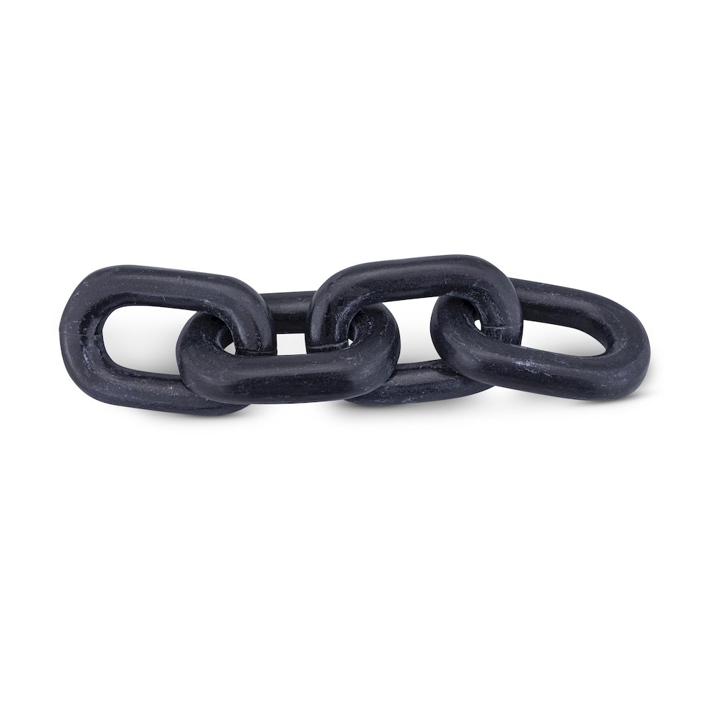 Lynx Black Marble Decorative Chain Links. Picture 1