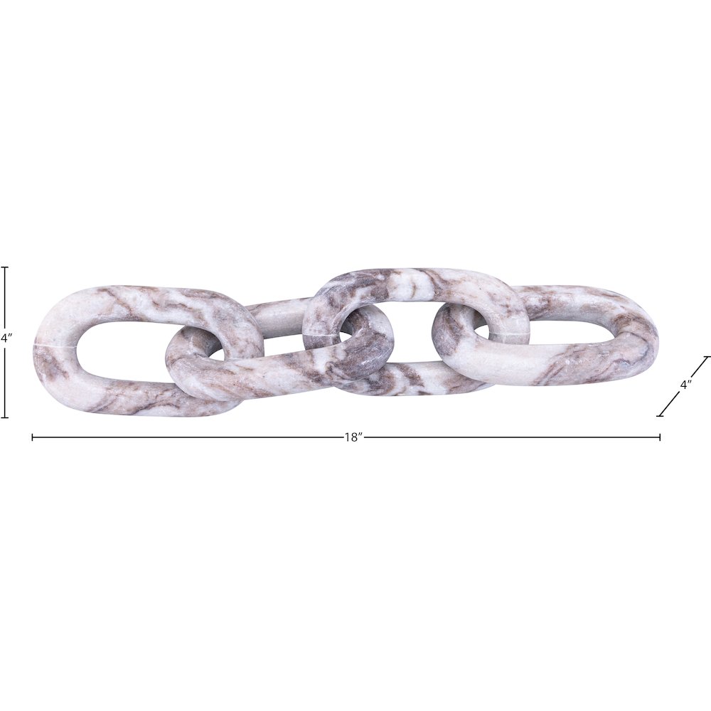 Lynx Brown Marble Decorative Chain Links. Picture 5