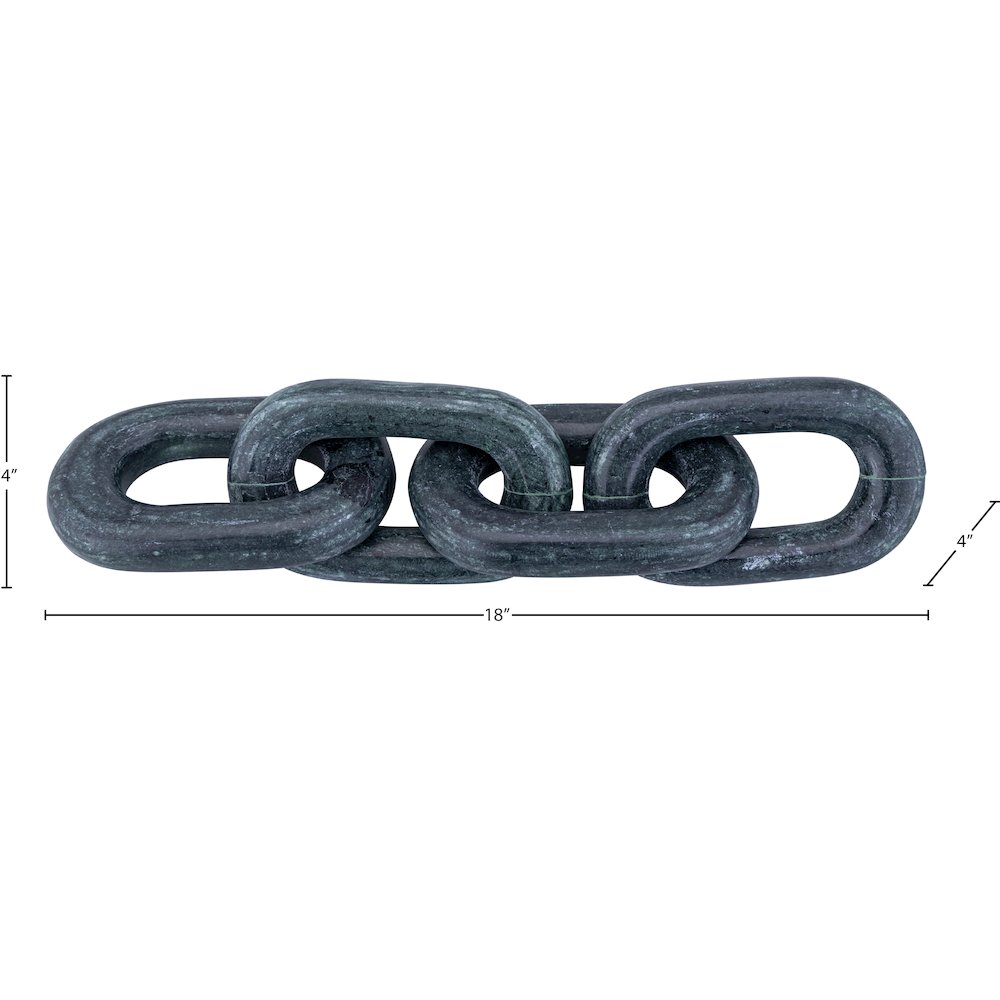 Lynx Green Marble Decorative Chain Links. Picture 5