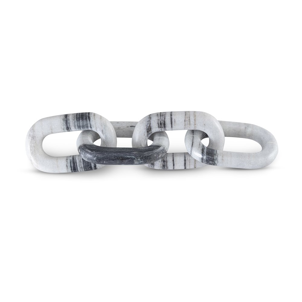 Lynx Panda Marble Decorative Chain Links. Picture 1