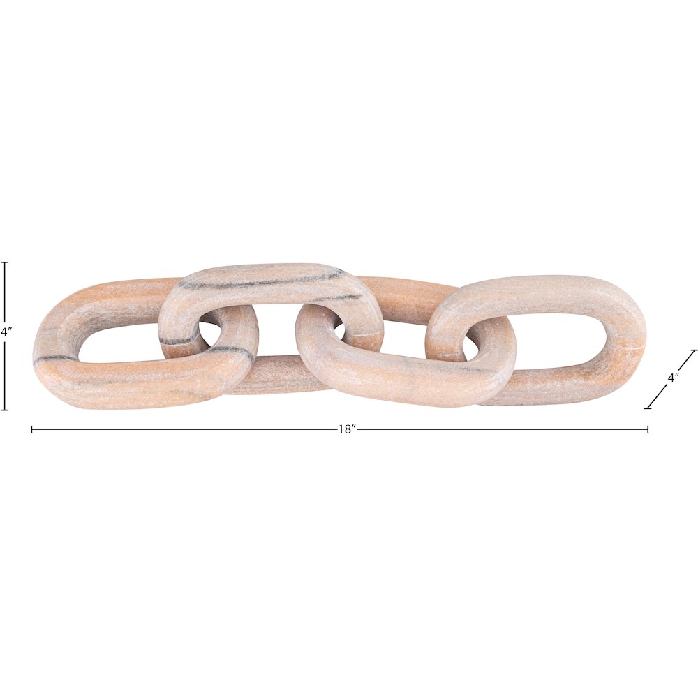Lynx Pink Marble Decorative Chain Links. Picture 5