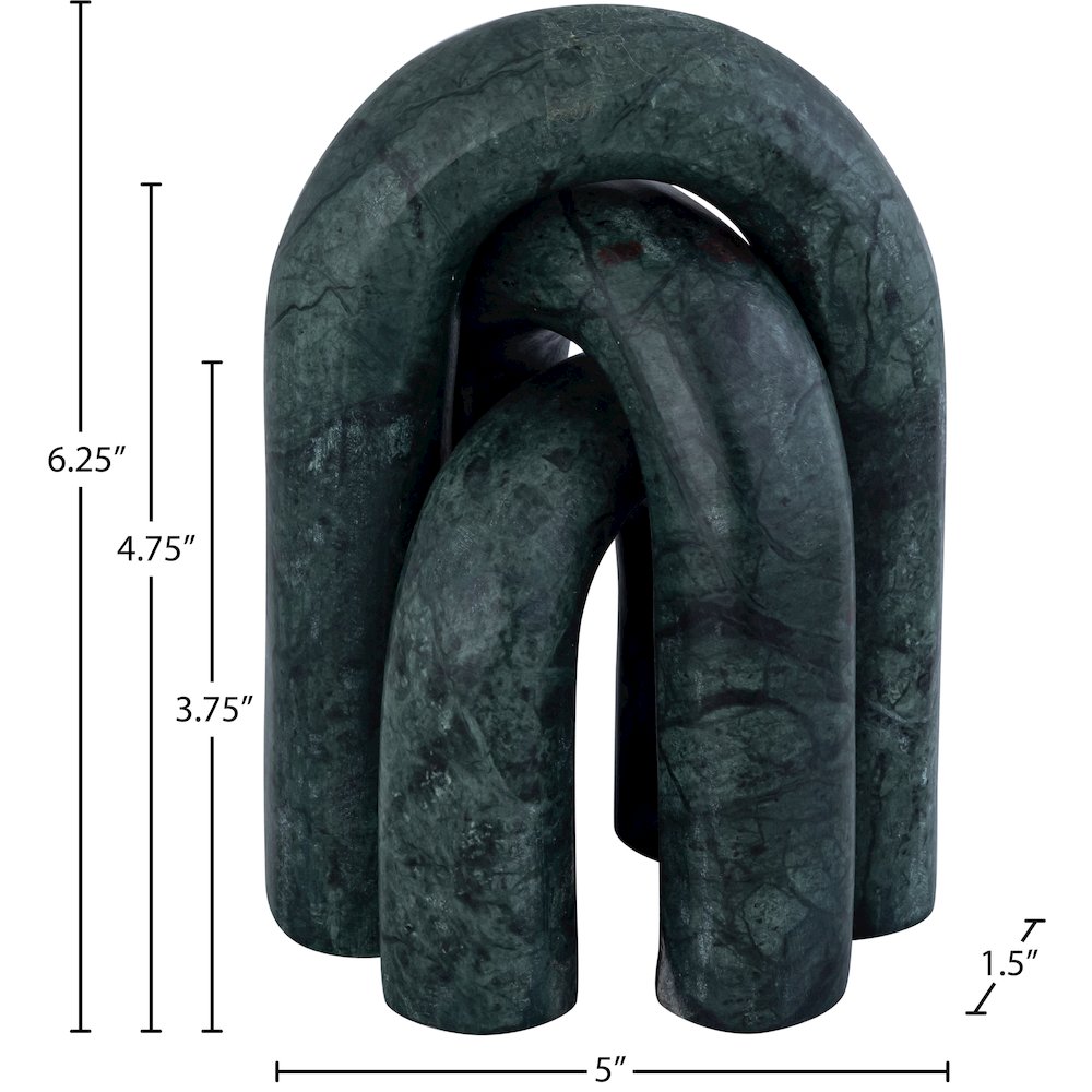 Arco Green Marble 3pc. Decorative Object. Picture 5