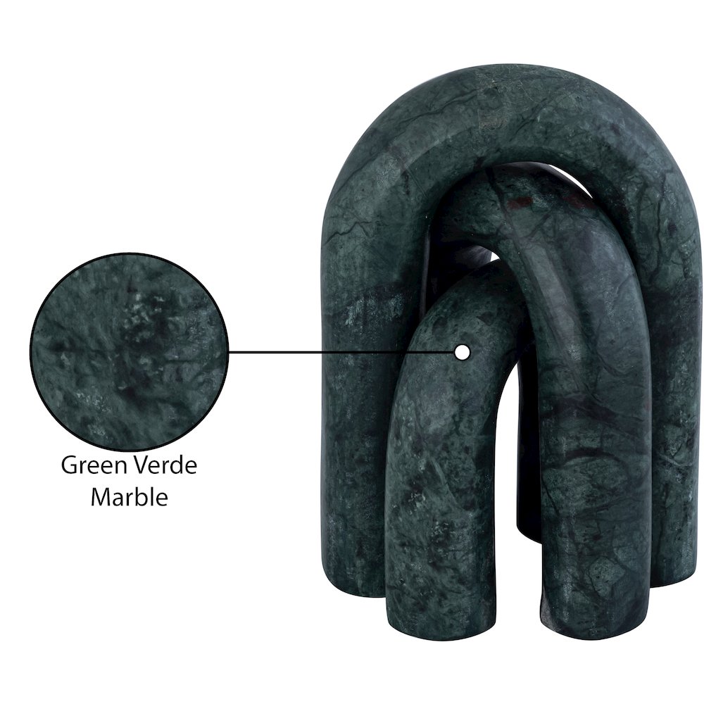 Arco Green Marble 3pc. Decorative Object. Picture 3