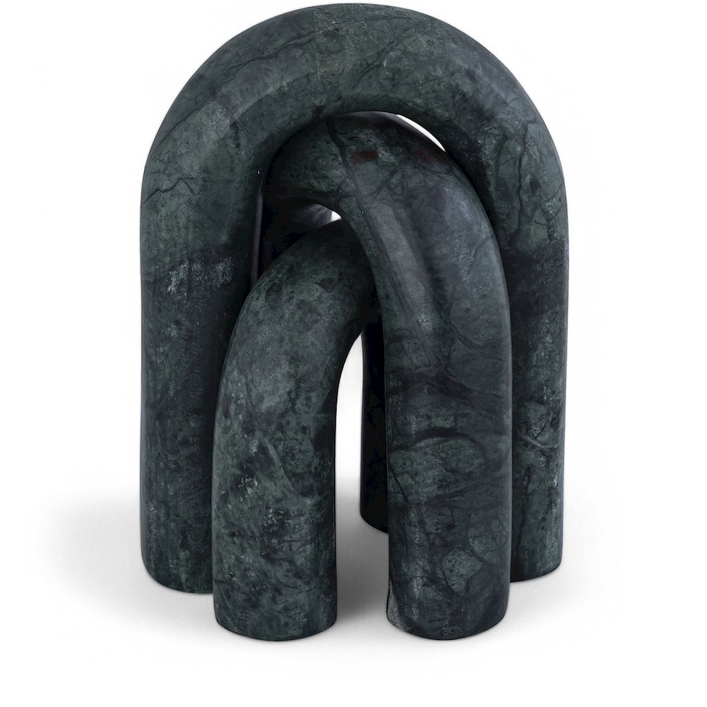 Arco Green Marble 3pc. Decorative Object. Picture 1