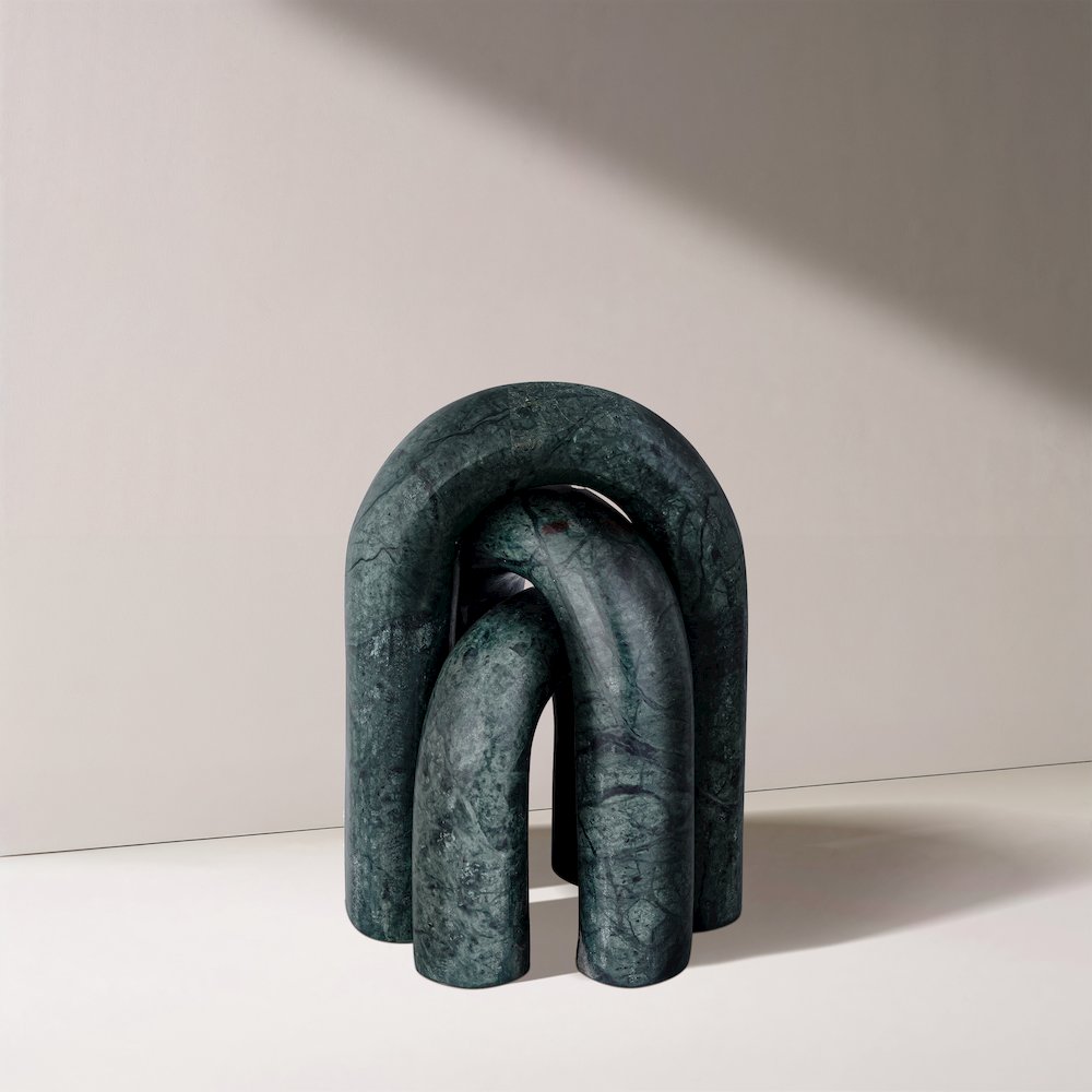 Arco Green Marble 3pc. Decorative Object. Picture 4