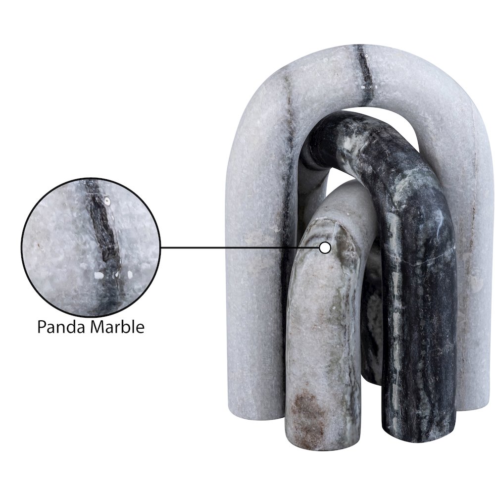 Arco Panda Marble 3pc. Decorative Object. Picture 3