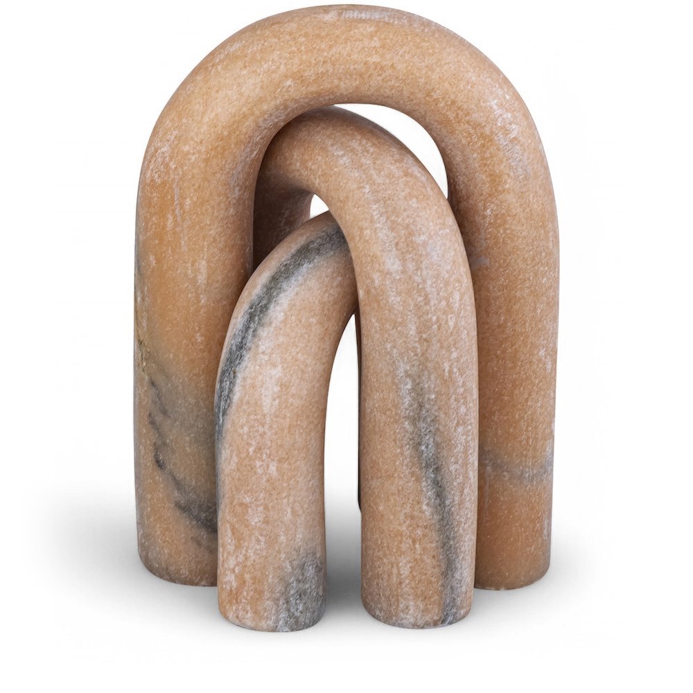 Arco Pink Marble 3pc. Decorative Object. Picture 1
