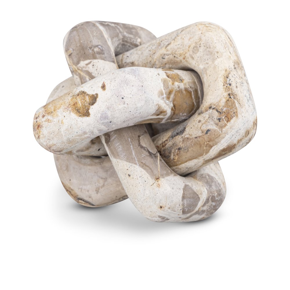 Bond Beige Marble Decorative Knot. Picture 1