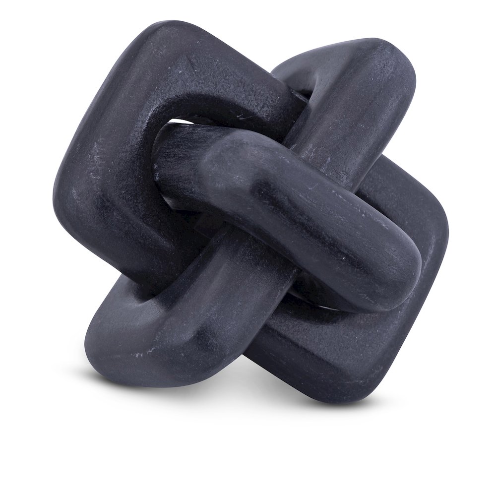 Bond Black Marble Decorative Knot. Picture 1