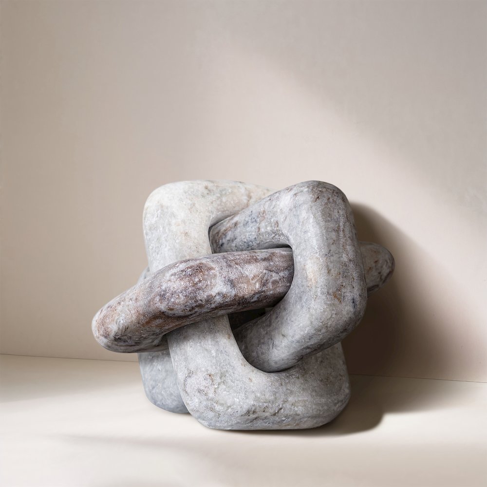 Bond Brown Marble Decorative Knot. Picture 4