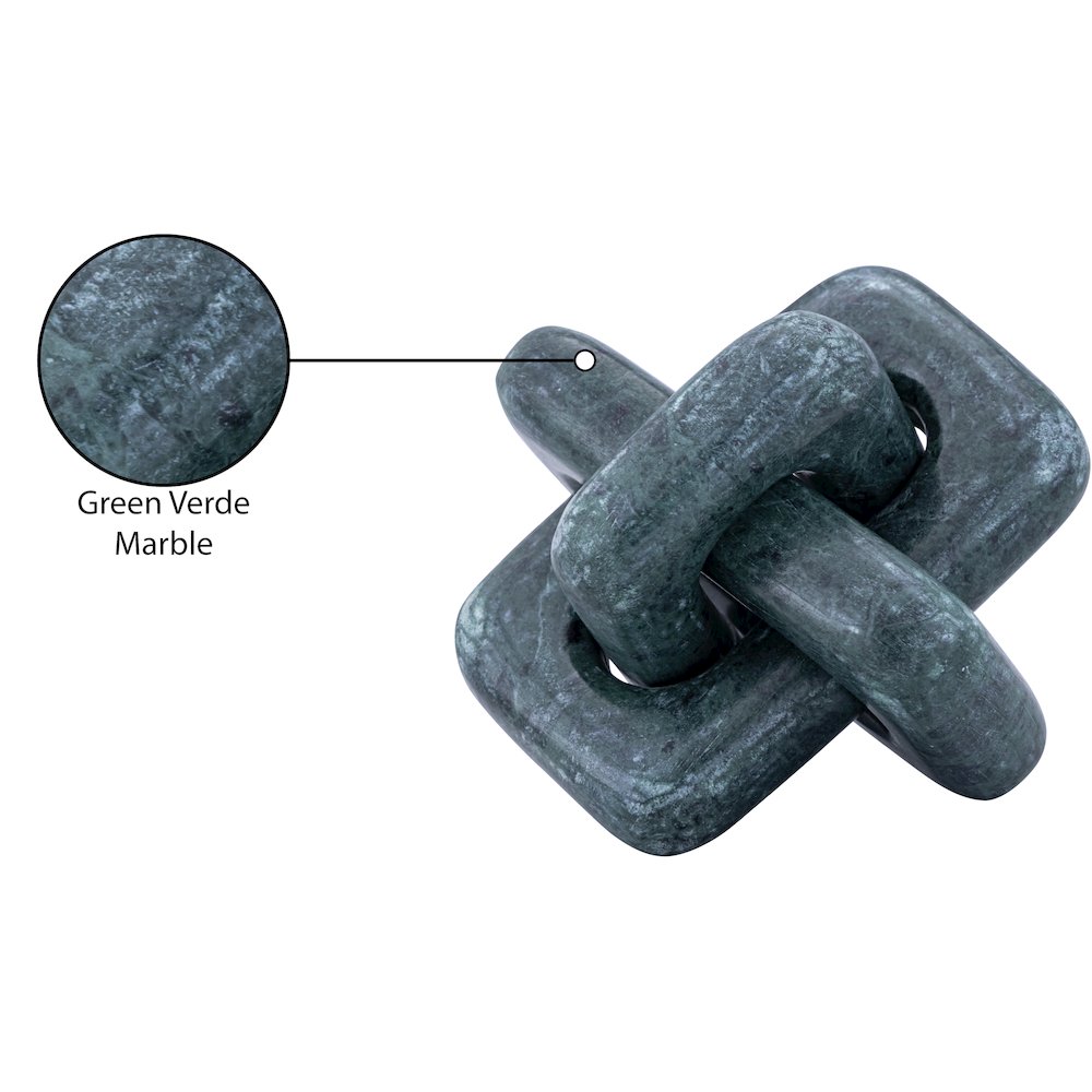 Bond Green Marble Decorative Knot. Picture 3