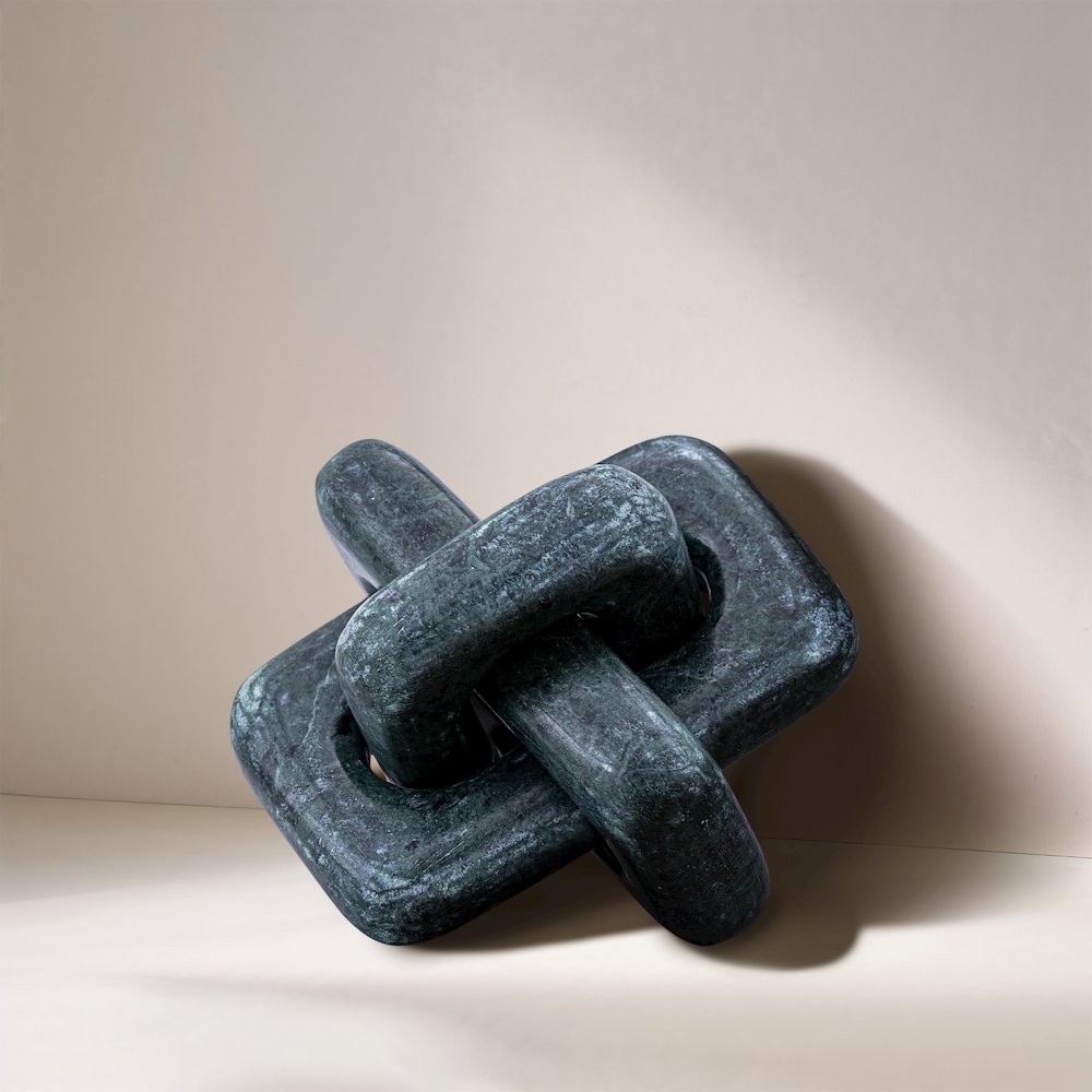 Bond Green Marble Decorative Knot. Picture 4