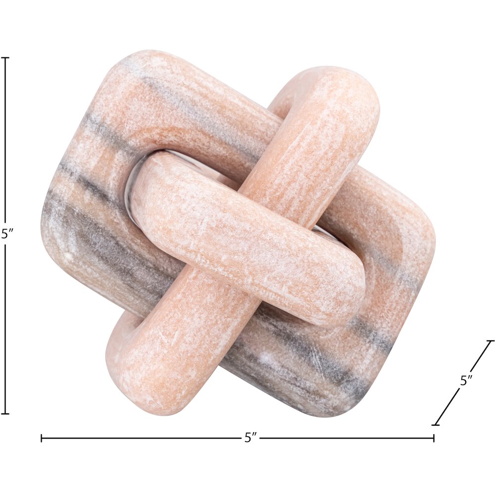 Bond Pink Marble Decorative Knot. Picture 5