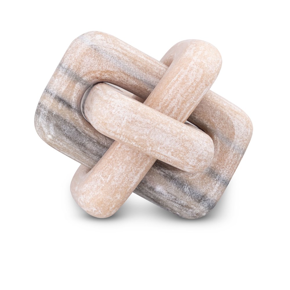 Bond Pink Marble Decorative Knot. Picture 1