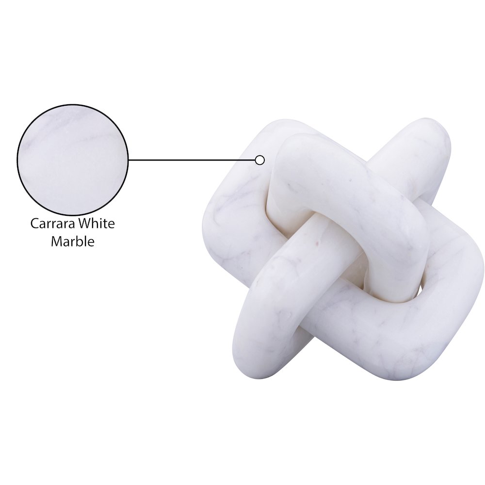 Bond White Marble Decorative Knot. Picture 3