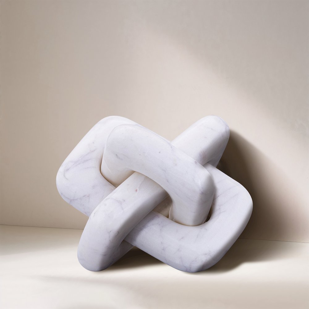 Bond White Marble Decorative Knot. Picture 4