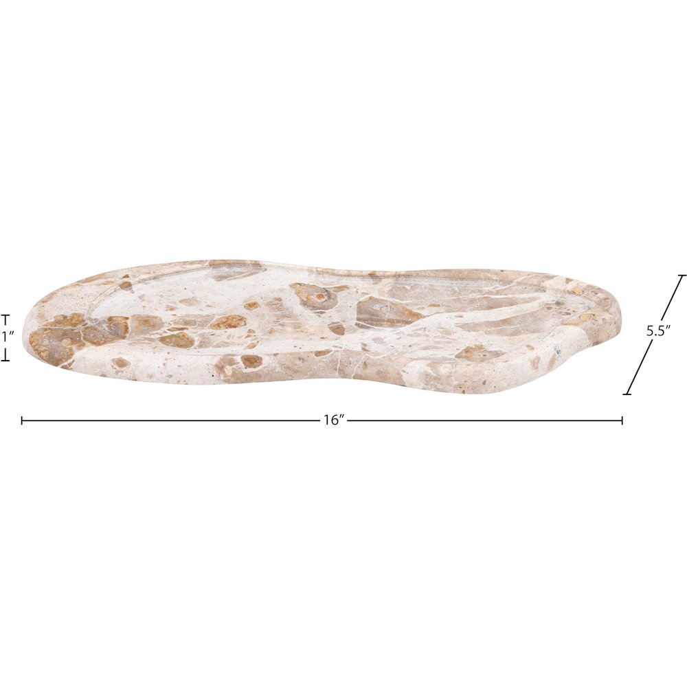Arezzo Beige Marble Tray. Picture 5