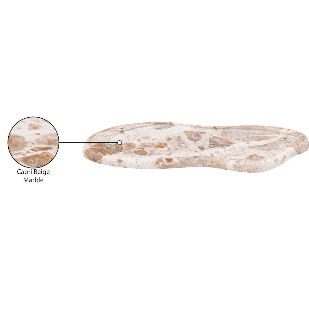Arezzo Beige Marble Tray. Picture 3
