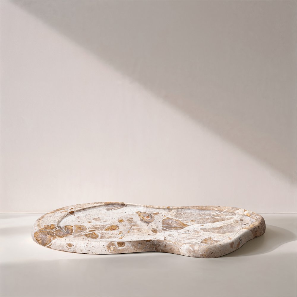 Arezzo Beige Marble Tray. Picture 4