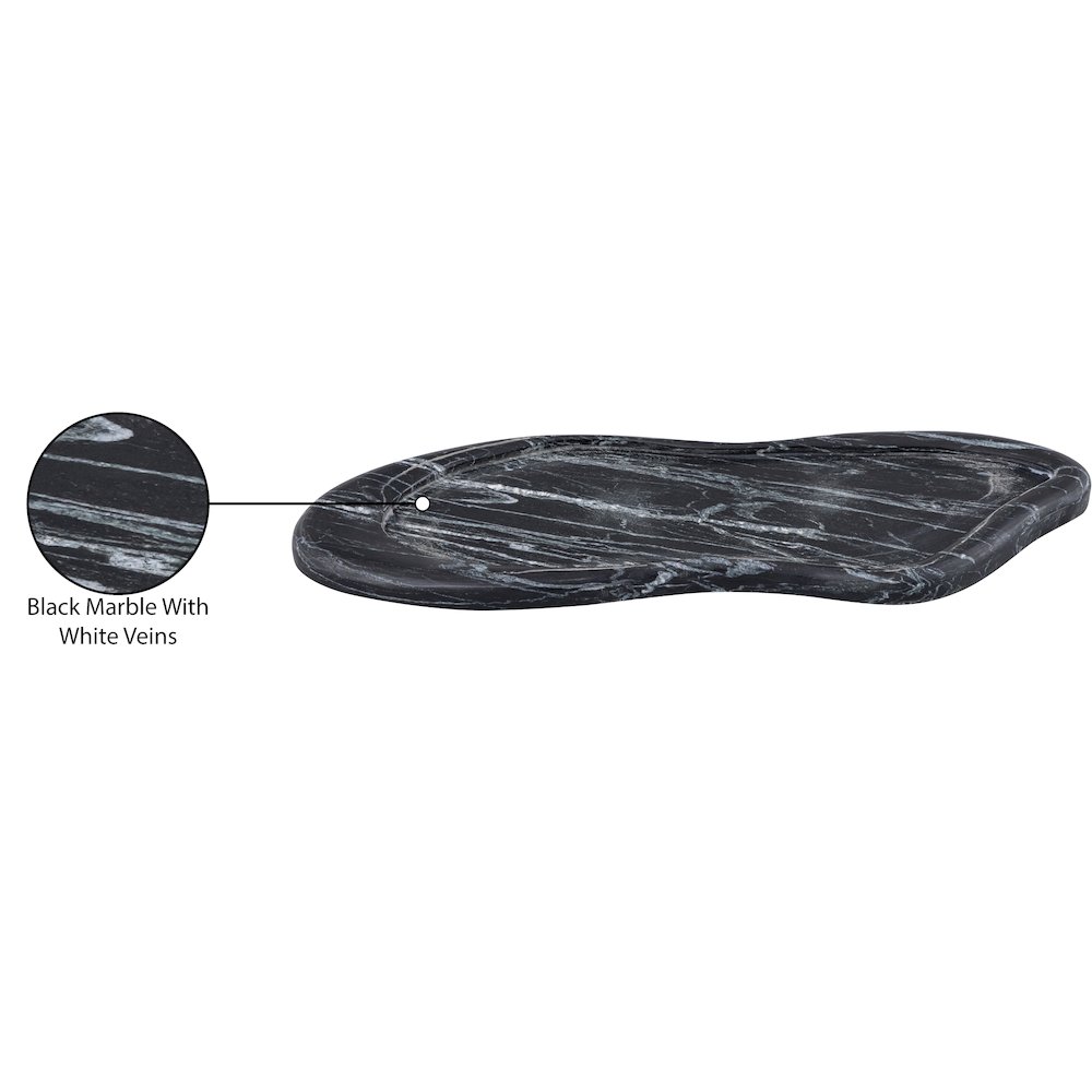 Arezzo Black Marble Tray. Picture 3