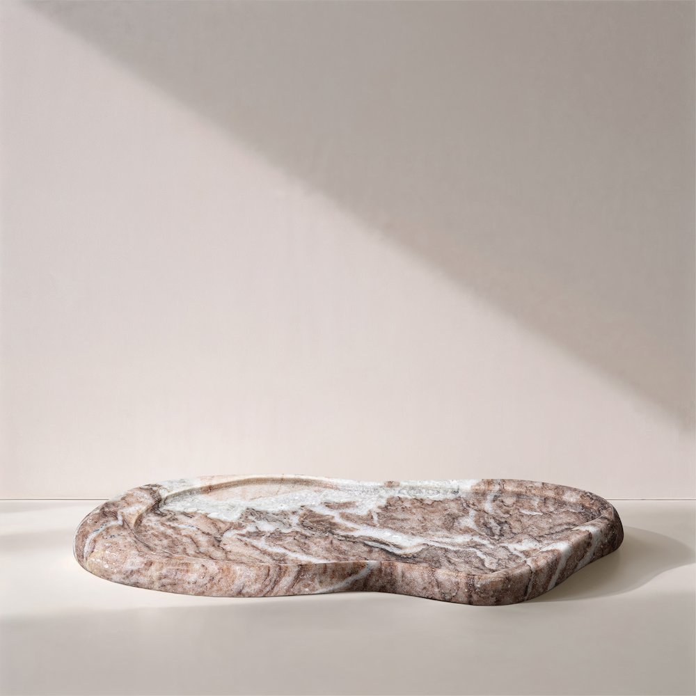 Arezzo Brown Marble Tray. Picture 4