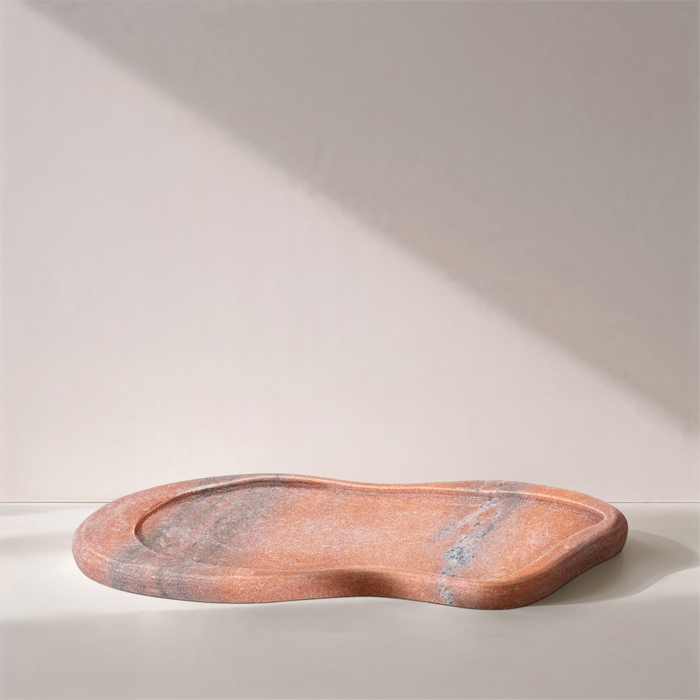 Arezzo Pink Marble Tray. Picture 4