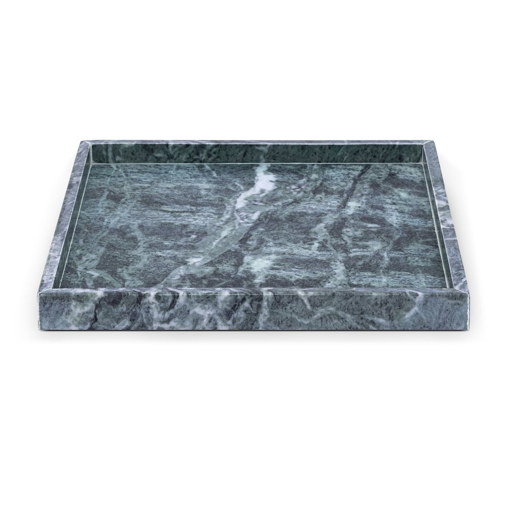 Barletta Green Square Marble Tray. Picture 1