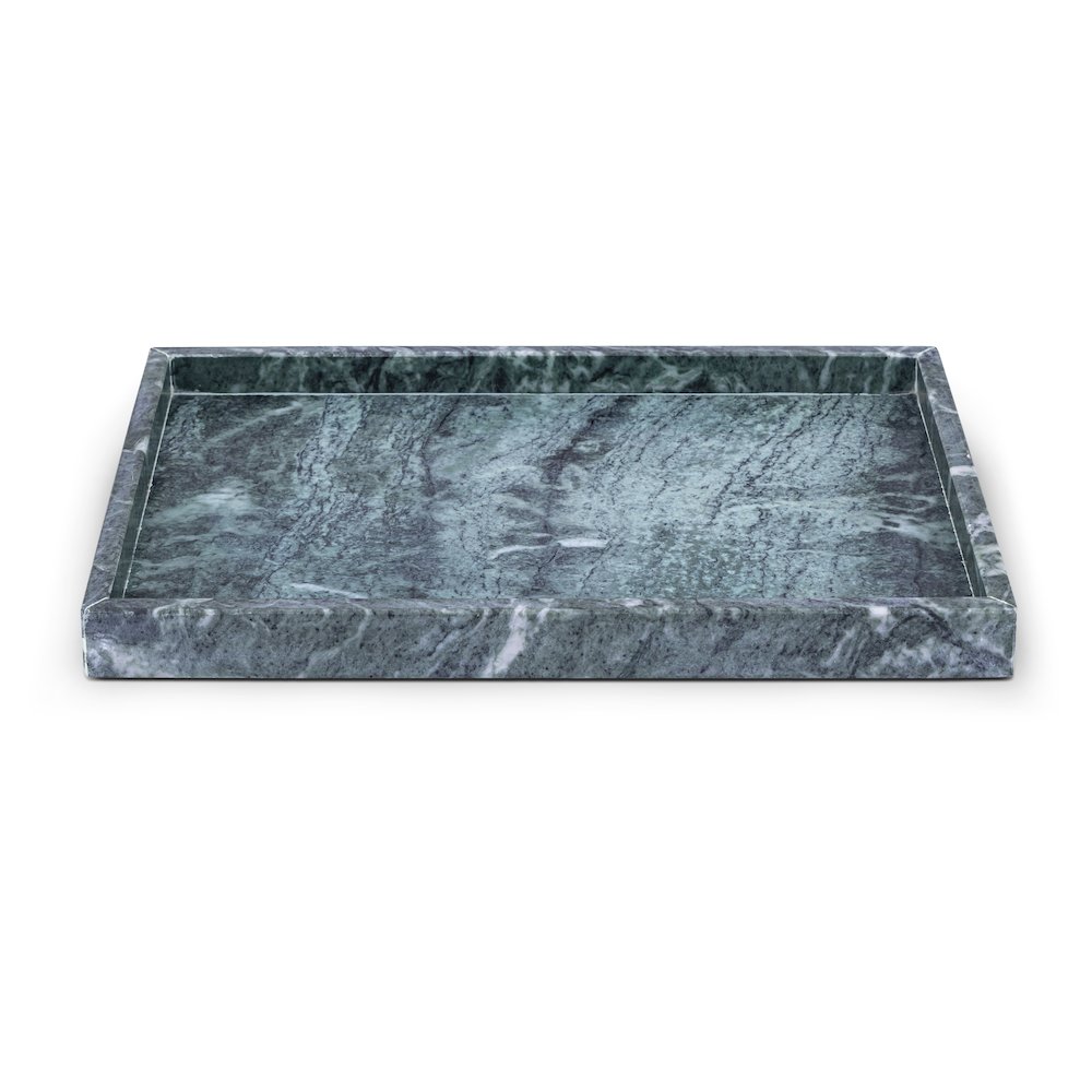 Barletta Green Rectangular Marble Tray. Picture 1