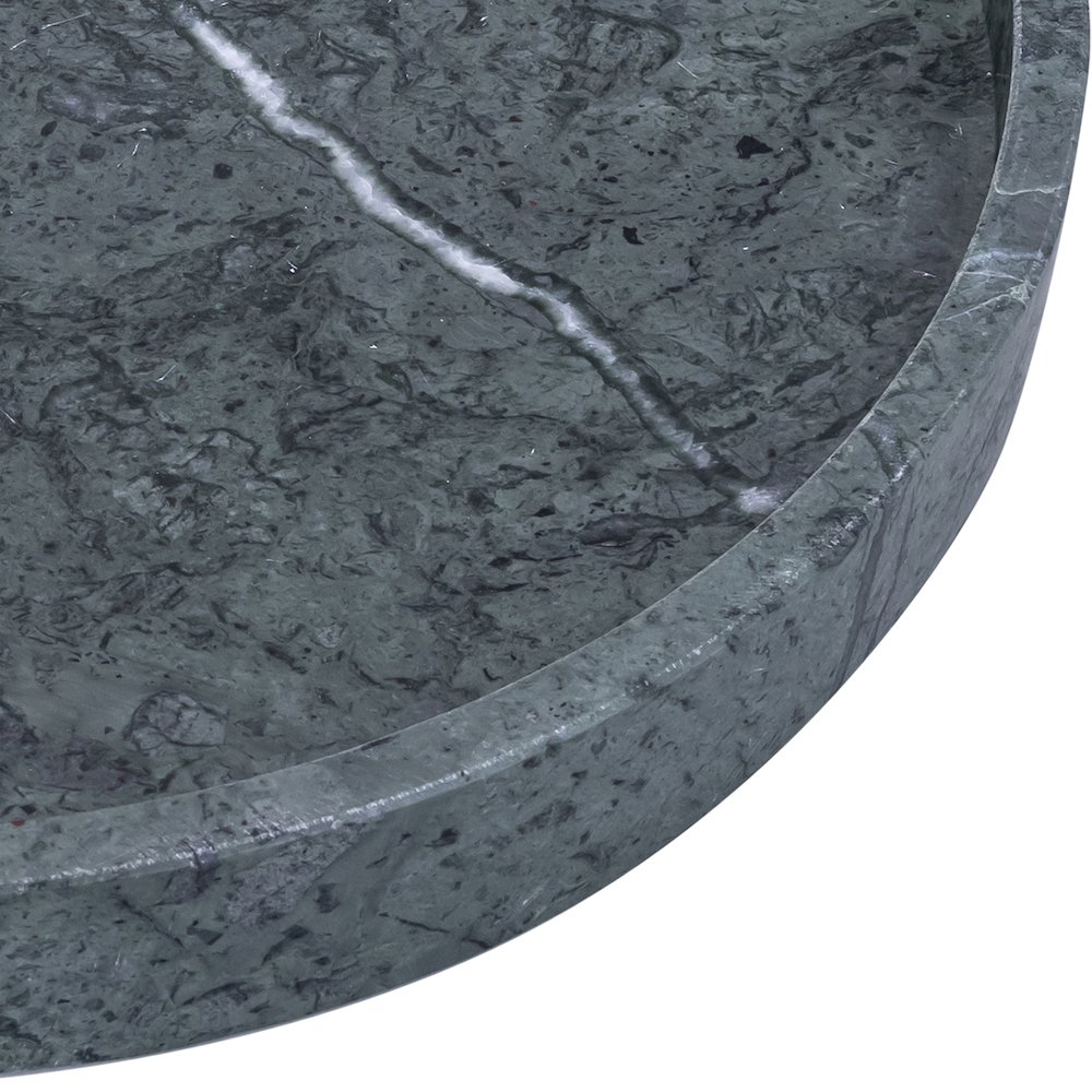 Barletta Green Round Marble Tray. Picture 2