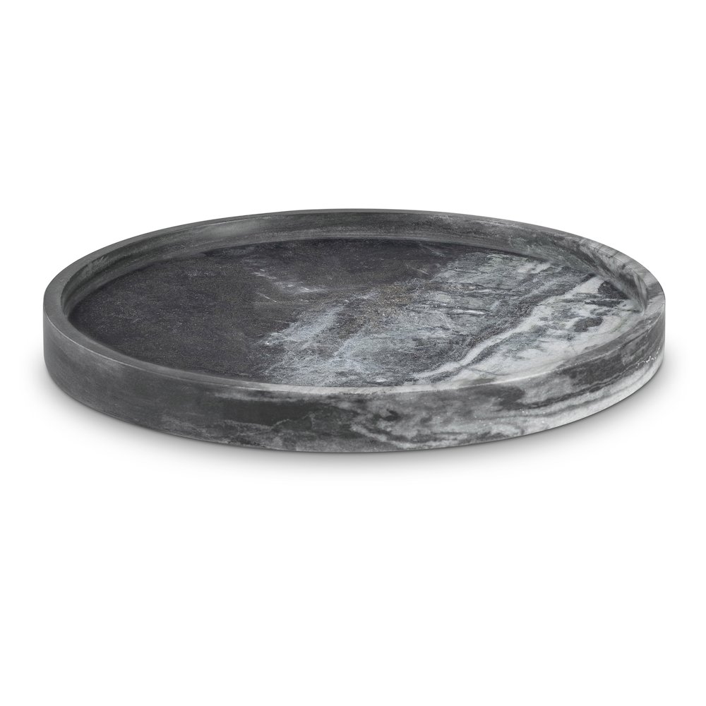 Barletta Panda Round Marble Tray. Picture 1