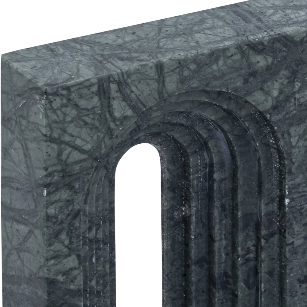 Curva Green Marble Decorative Object. Picture 6